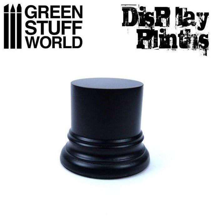 GSW - Black Round Display Block Plinth 4,5cm