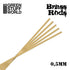 Greenstuff World Hobby GSW - Brass Rods 0.5mm 5 Pack