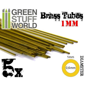 Greenstuff World Hobby GSW - Brass Tubes 1mm
