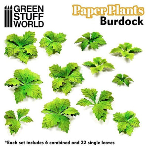 Greenstuff World Hobby GSW - Burdock Plant Paper Plant Cutout (Unpainted)