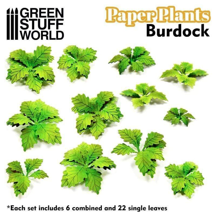 GSW - Burdock Plant Paper Plant Cutout (Unpainted)