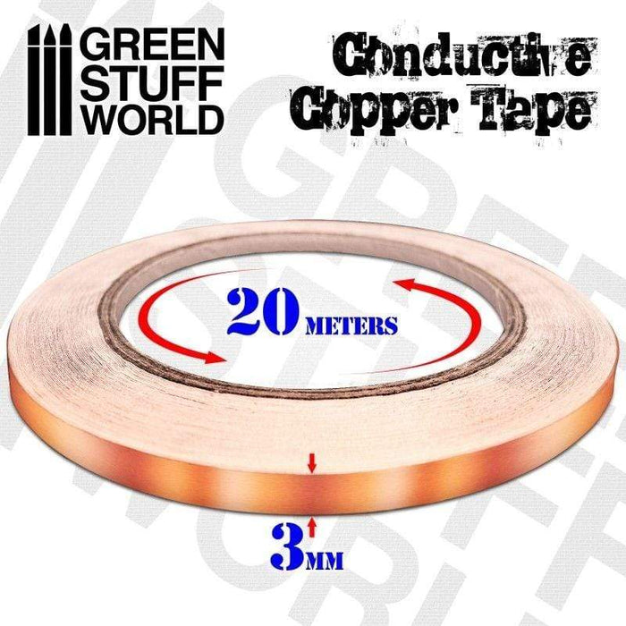 GSW - Conductive copper tape - 3mm (20 Meters)