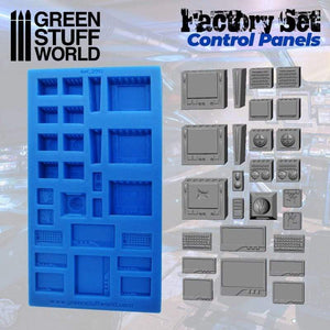 Greenstuff World Hobby GSW - Control Panels (Silicone Mold)