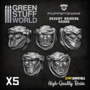 Greenstuff World Hobby GSW - Desert Raider Heads