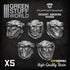 Greenstuff World Hobby GSW - Desert Raider Heads