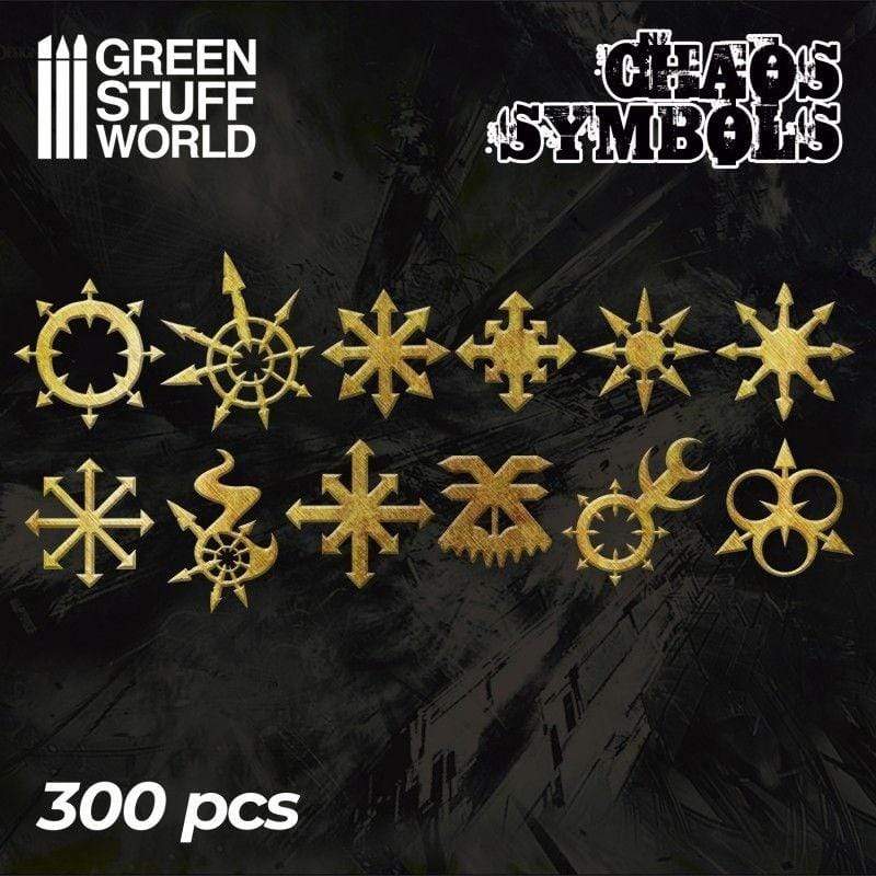Greenstuff World Hobby GSW - Etched Brass Chaos Symbols