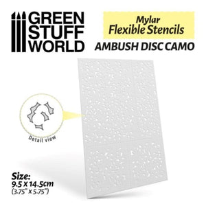 Greenstuff World Hobby GSW - Flexible Stencils - Ambush Disc Camo (Various Sizes)