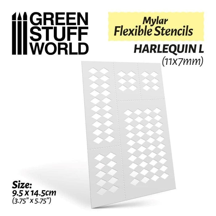 GSW - Flexible Stencils - Harlequin L (11x7mm)