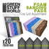 Greenstuff World Hobby GSW - FOAM Sanding Pads - FINE GRIT ASSORTMENT (pack x20)