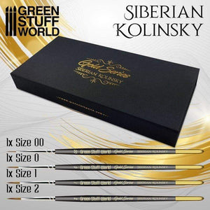 Greenstuff World Hobby GSW - Gold Series Paintbrush Set of 4 (#00, 0, 1, 2)
