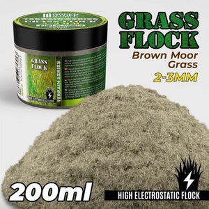 Greenstuff World Hobby GSW - Grass Flock - Brown Moor Grass 2-3mm (200ml)