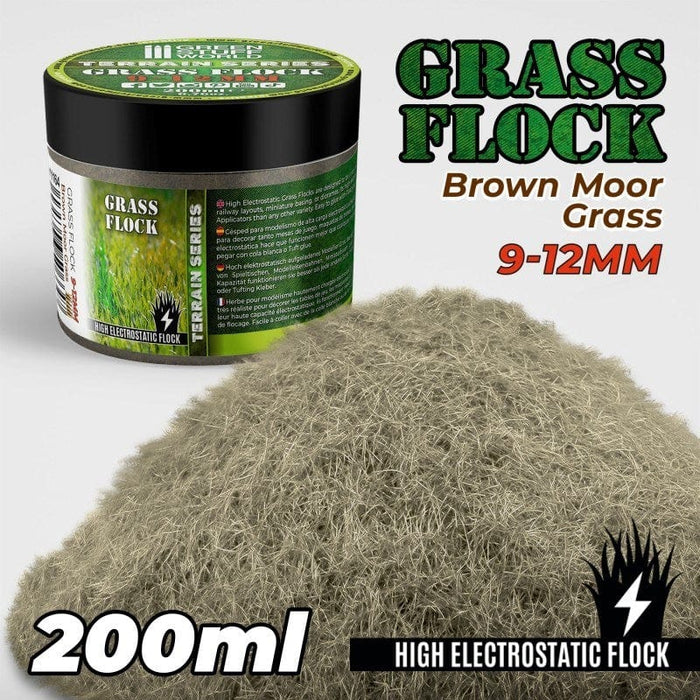 GSW - Grass Flock - Brown Moor Grass 9-12mm (200ml)