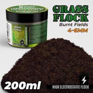 Greenstuff World Hobby GSW - Grass Flock - BURNT FIELDS 4-6mm (200ml)