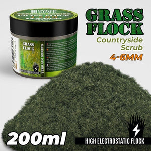 Greenstuff World Hobby GSW - Grass Flock - Countryside Scrub 4-6mm (200ml)