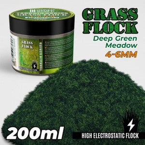 Greenstuff World Hobby GSW - Grass Flock - Deep Green Meadow 4-6mm (200ml)
