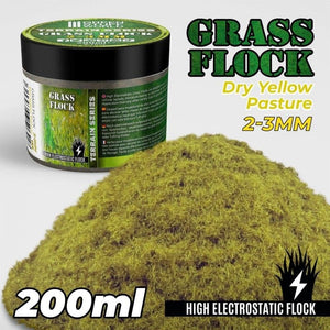 Greenstuff World Hobby GSW - Grass Flock - DRY YELLOW PASTURE 2-3mm (200ml)