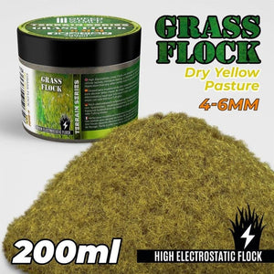 Greenstuff World Hobby GSW - Grass Flock - DRY YELLOW PASTURE 4-6mm (200ml)