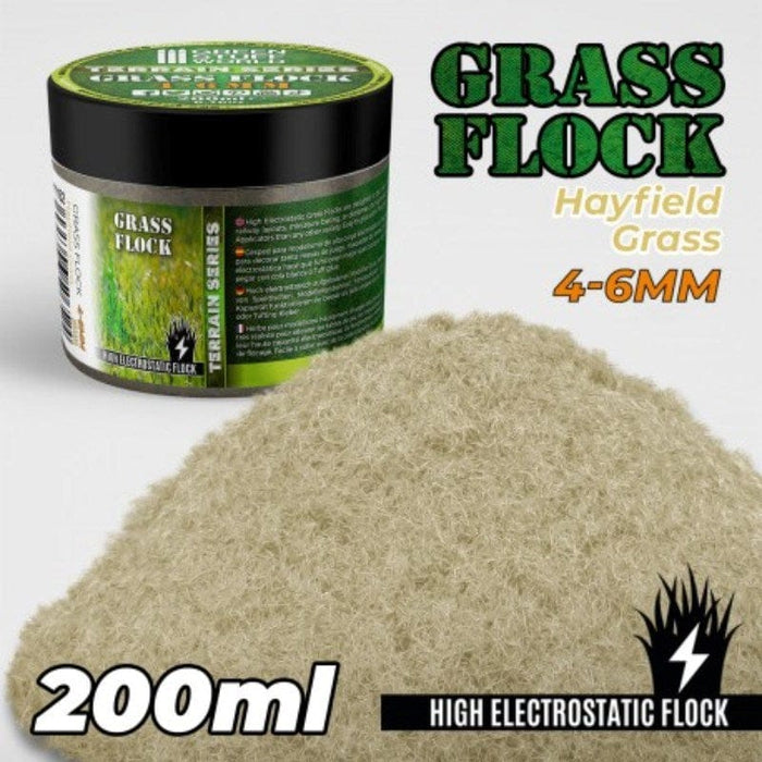 GSW - Grass Flock - Hayfield Grass 4-6mm (200ml)