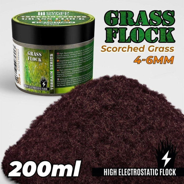 GSW - Grass Flock - Scorched Brown 4-6mm (200ml)
