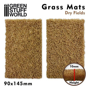 Greenstuff World Hobby GSW - Grass Mat Cut-Outs 90 x145mm Dry Fields 10mm (2pc)