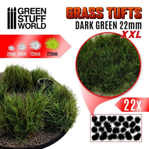Greenstuff World Hobby GSW - Grass Tufts Xxl - 22mm Self-Adhesive - Dark Green