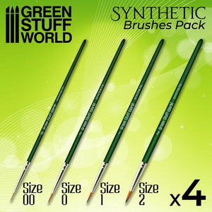 Greenstuff World Hobby GSW - Green Series Synthetic Brush Set