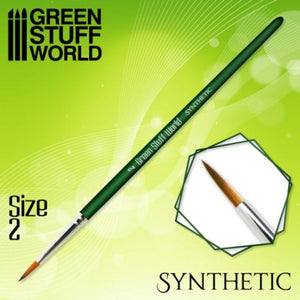 Greenstuff World Hobby GSW - Green Series Synthetic Brush - Size 2