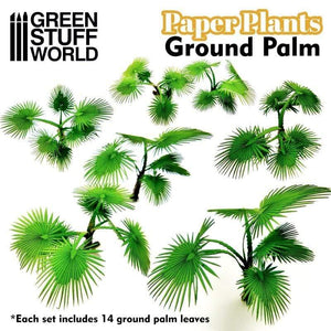 Greenstuff World Hobby GSW - Ground Palm Paper Plant Cutout (Unpainted)