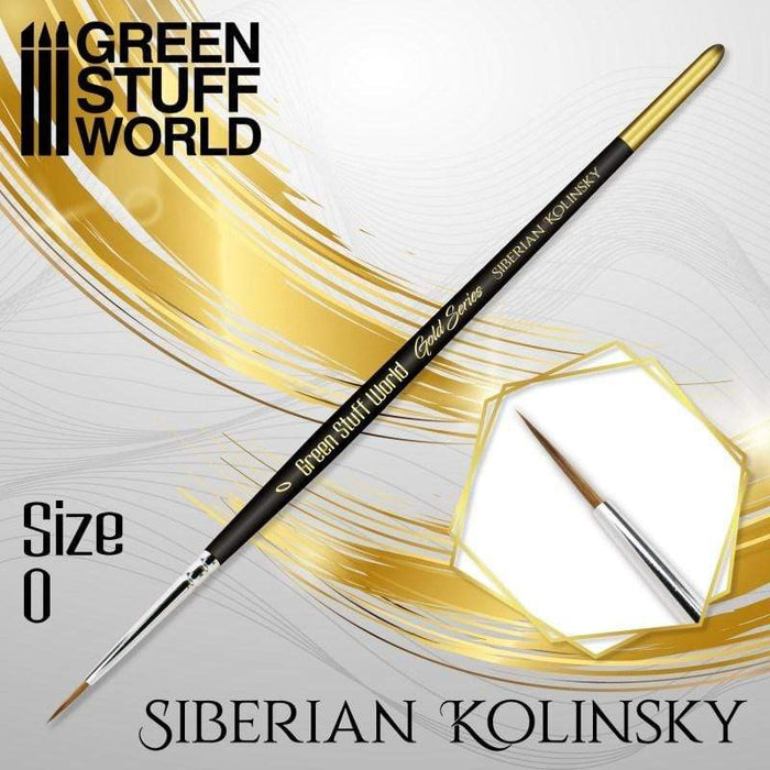 GSW - Kolinsky Brush Size #0 - Gold Series