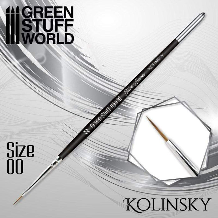GSW - Kolinsky Brush Size #00 - Silver Series