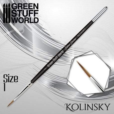 GSW - Kolinsky Brush Size #1 - Silver Series