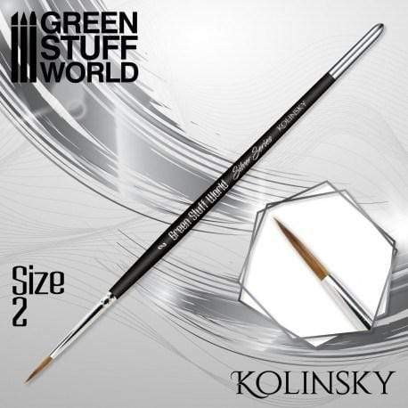 GSW - Kolinsky Brush Size #2 - Silver Series