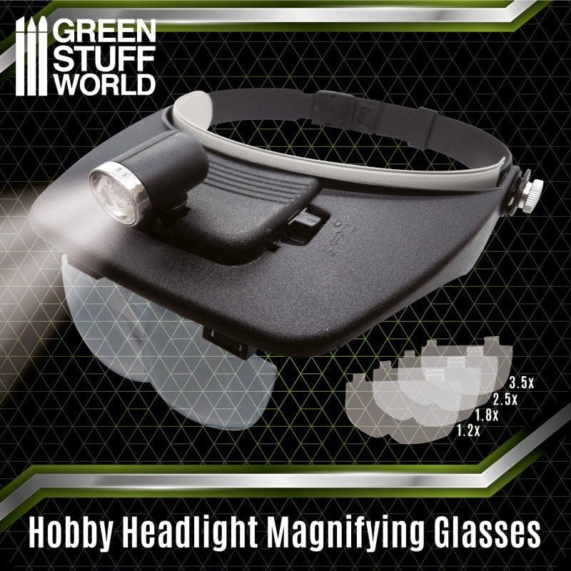 Greenstuff World Hobby GSW - Light Head Magnifying Glasses