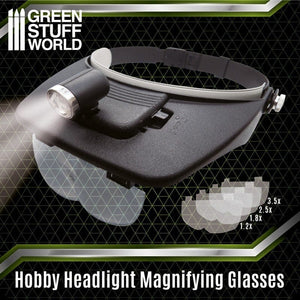 Greenstuff World Hobby GSW - Light Head Magnifying Glasses