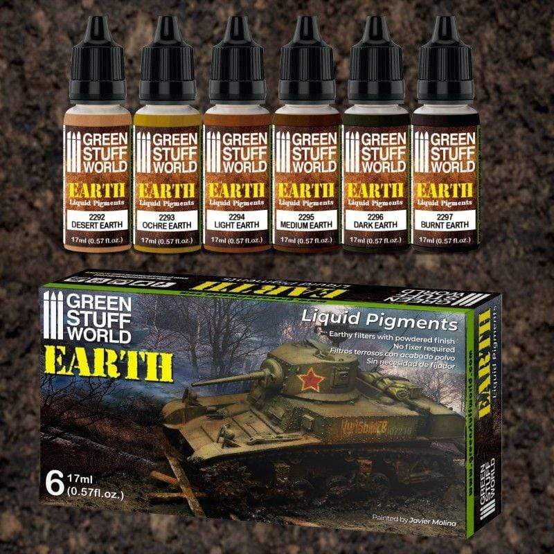 Greenstuff World Hobby GSW - Liquid Pigments Paint Set - Earth