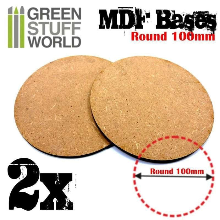 GSW - Mdf Round Base 100mm  (x2)