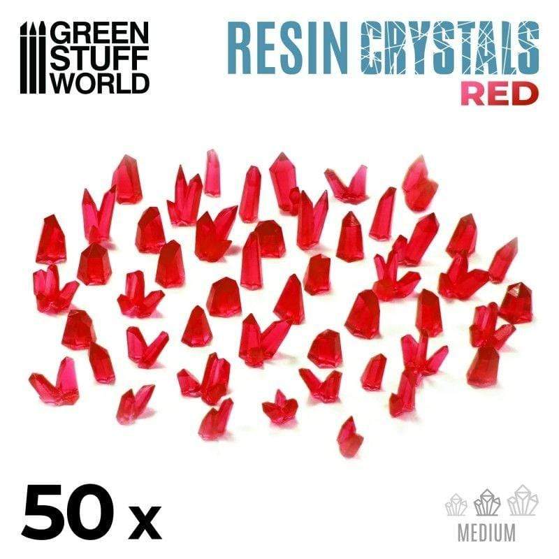 Greenstuff World Hobby GSW - Medium Red Crystals Resin Set