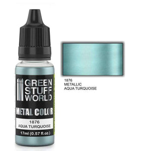 Greenstuff World Hobby GSW - Metallic Colour Series - Aqua Turquoise 17ml