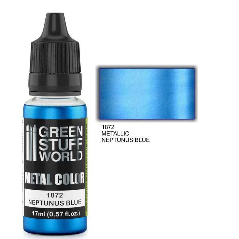 Greenstuff World Hobby GSW - Metallic Colour Series - Neptunus Blue 17ml