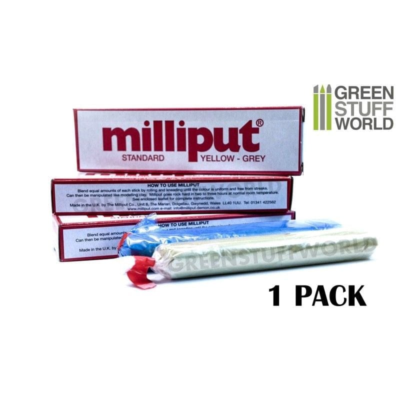 Greenstuff World Hobby GSW - Milliput Standard Yellow Grey