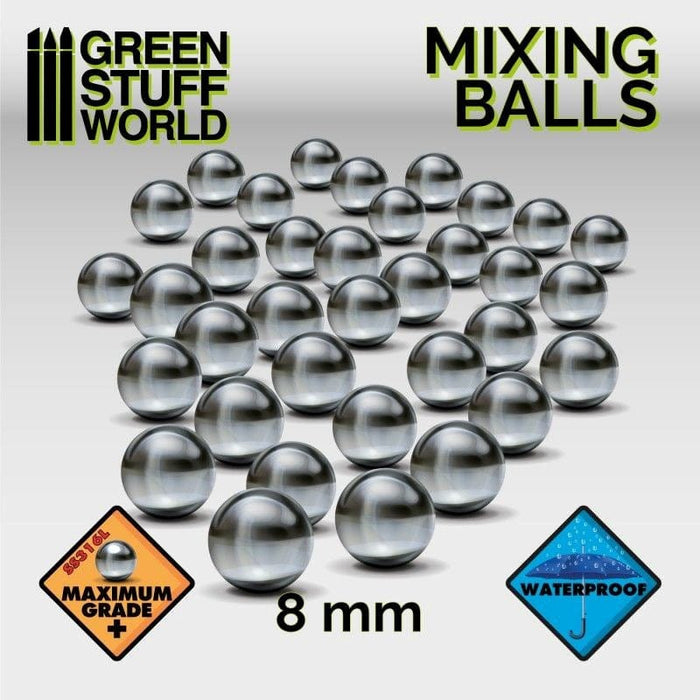 GSW - Mixing Paint Steel Bearing Balls - 8mm