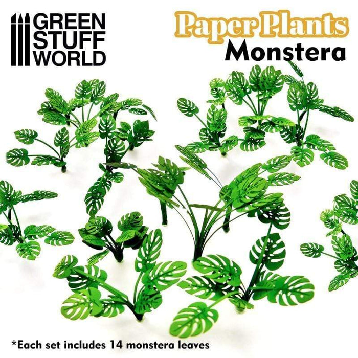 GSW - Monstera Tropical Paper Plant Cutout (Unpainted)