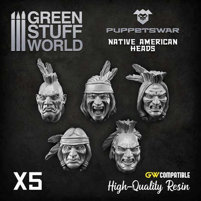 GSW - Puppetswar - Native American Heads