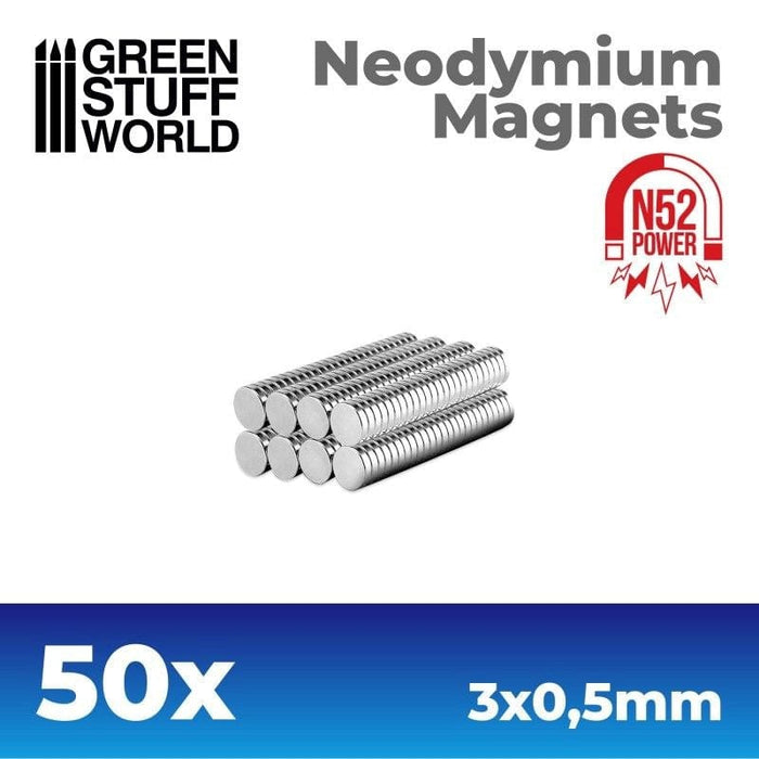 GSW - Neodymium Magnets 3x0.5mm - (x50) (N52)