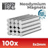 Greenstuff World Hobby GSW - Neodymium Magnets 5x2mm - ( 100 Pack) (N35)