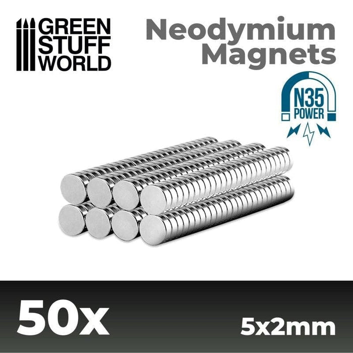 GSW - Neodymium Magnets 5x2mm - (50 pack) N35