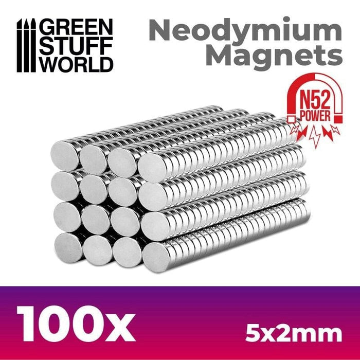 GSW - Neodymium Magnets 5x2mm - (x100) (N52)