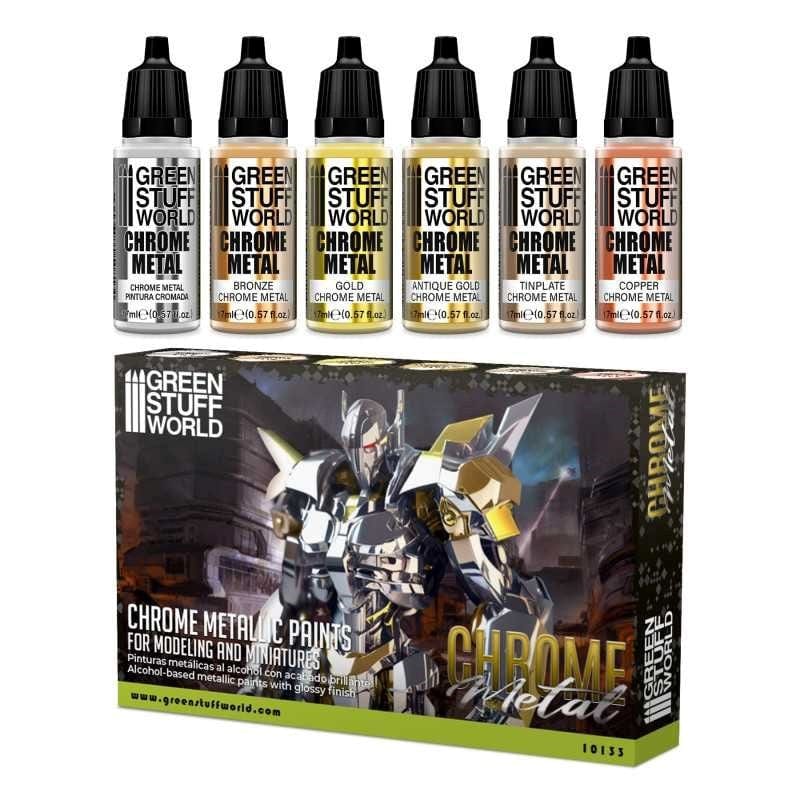 Greenstuff World Hobby GSW - Paint Set - Chrome