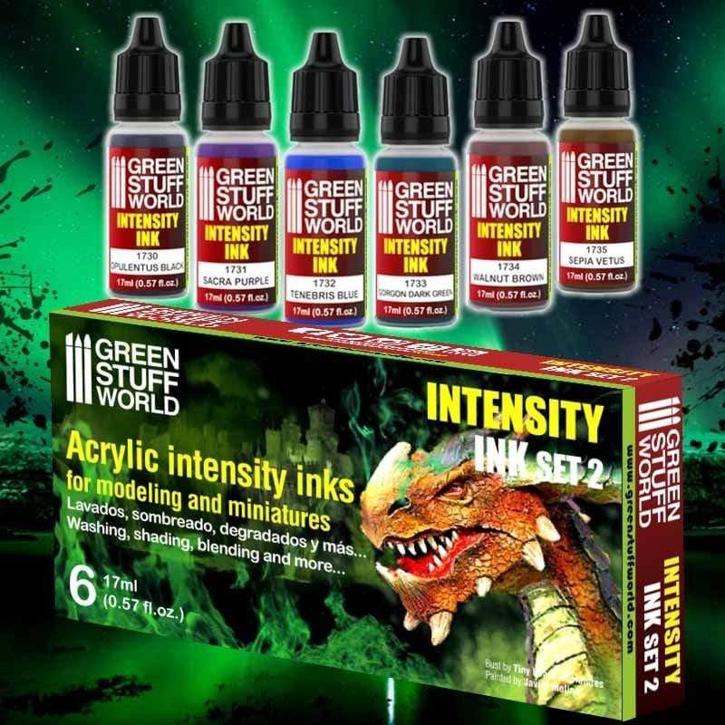 Greenstuff World Hobby GSW - Paint Set - Intensity Ink Acrylic Paints - Set 2