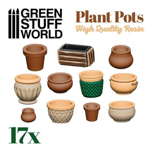 Greenstuff World Hobby GSW - Plant Pot Resin Set